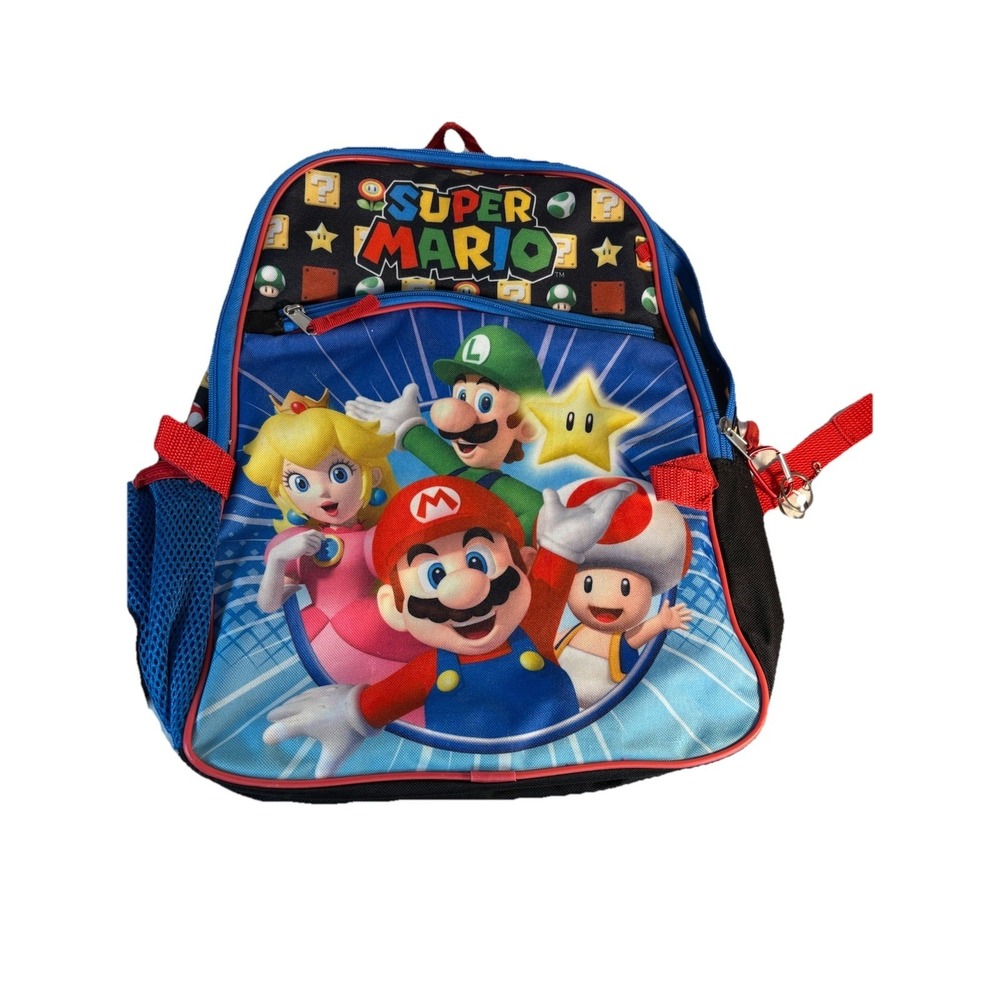 Super Mario Backpack Book Bag Computer Bag Mario Luigi Multicolor